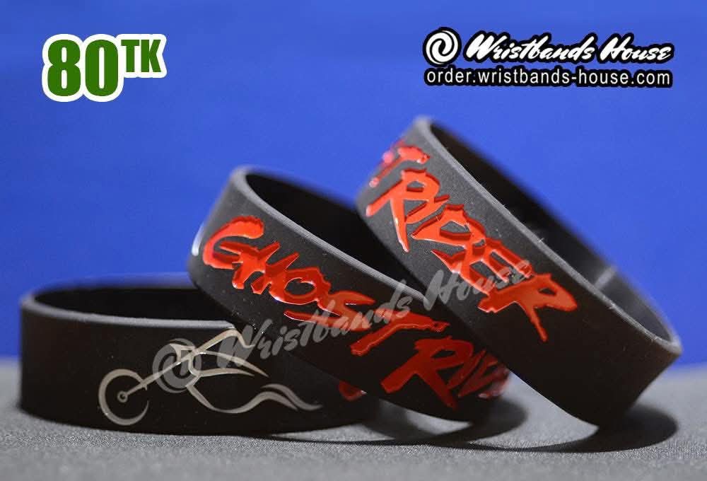 Ghost Rider Black 3/4 inch | Wristbands House BD