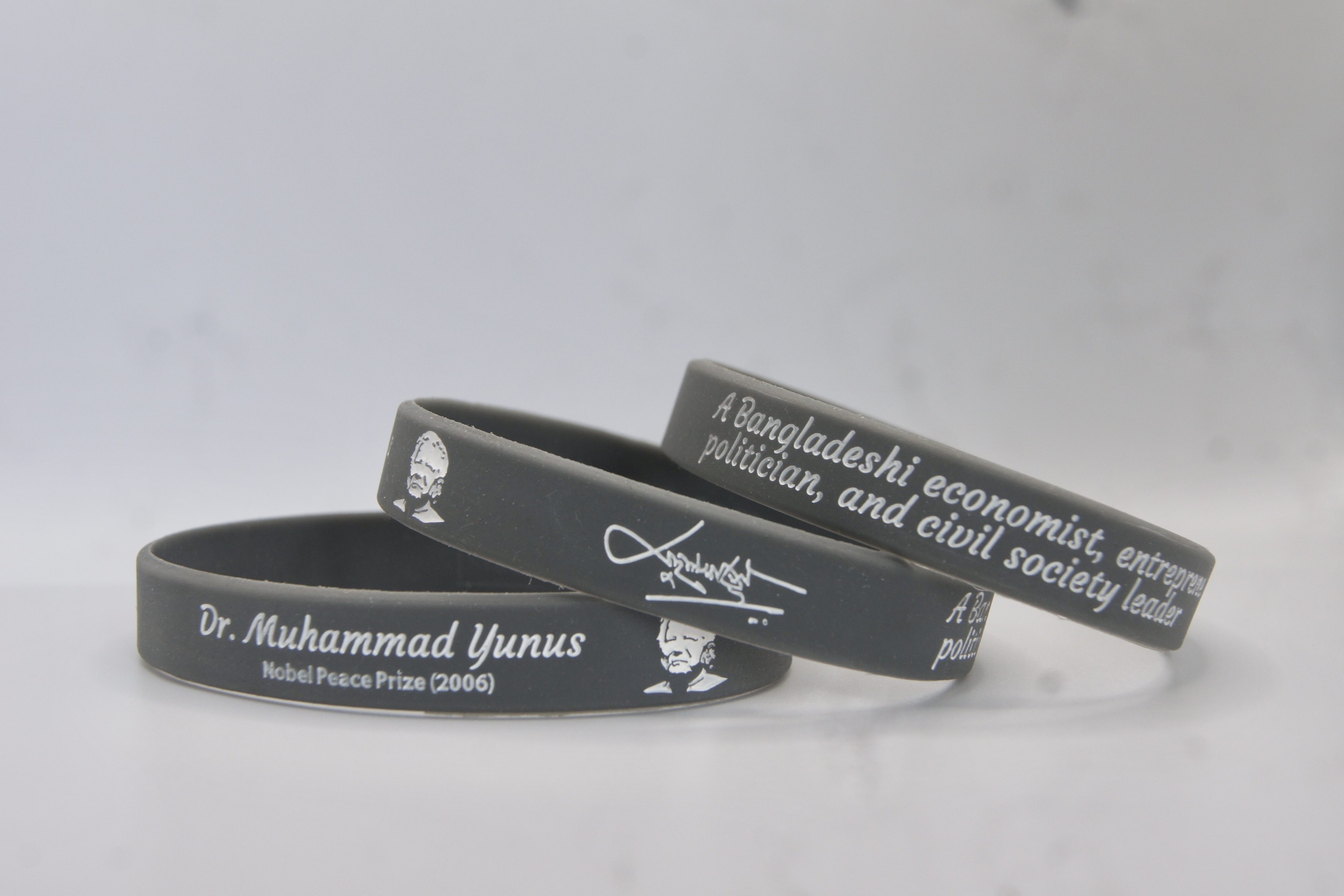 Dr. Muhammad Yunus Grey 1/2 inch