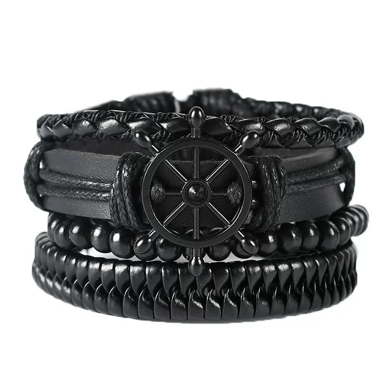 Leather Bracelet Set 4