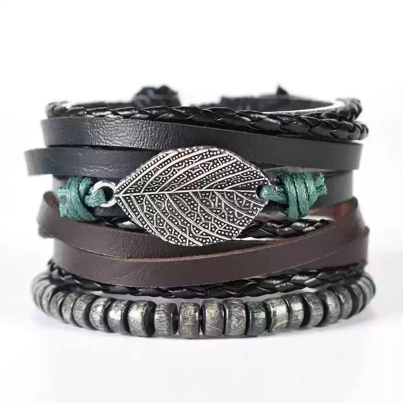 Leather Bracelet Set 3