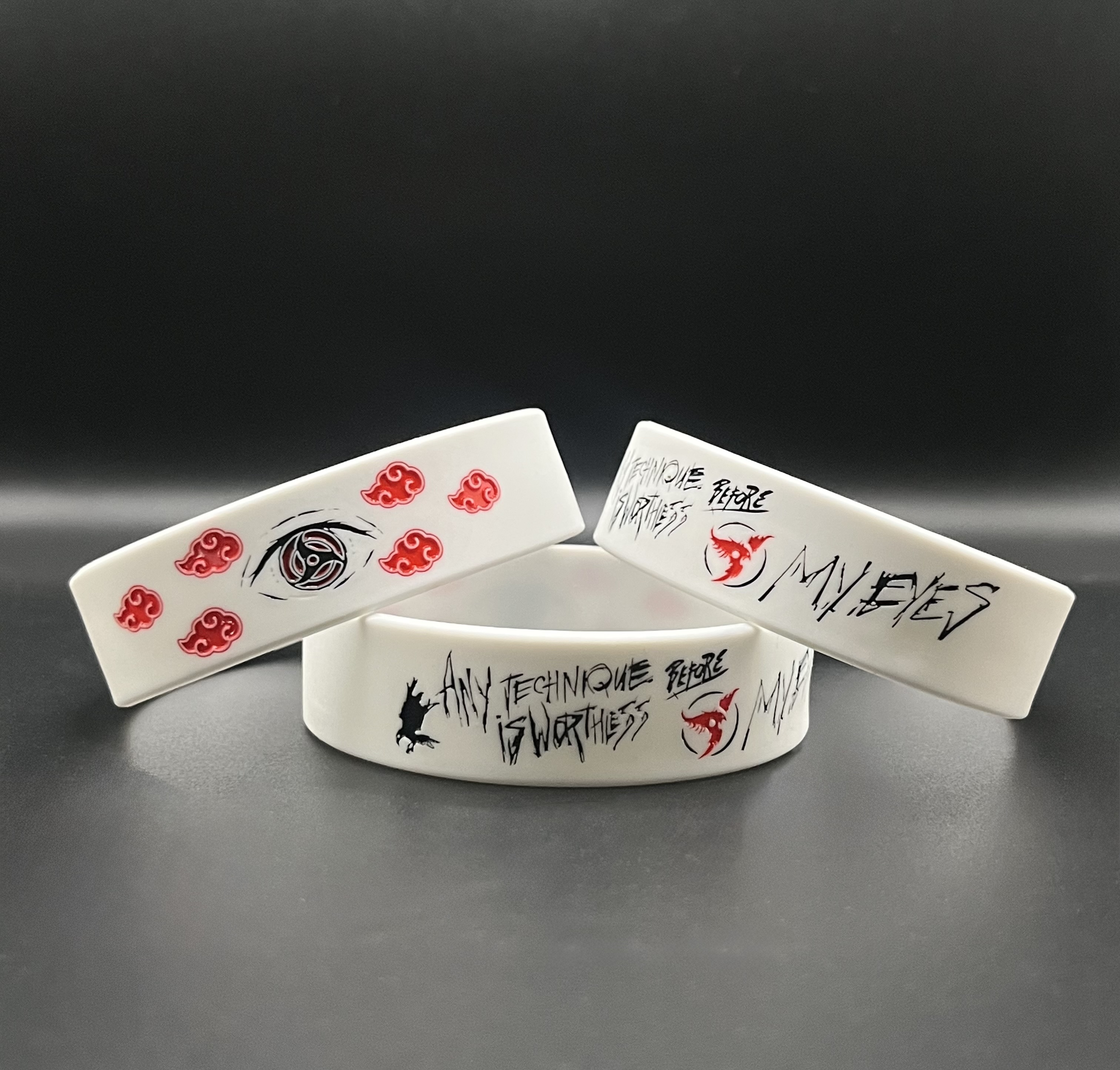 Itachi Uchiha "My Eyes" White 3/4 inch