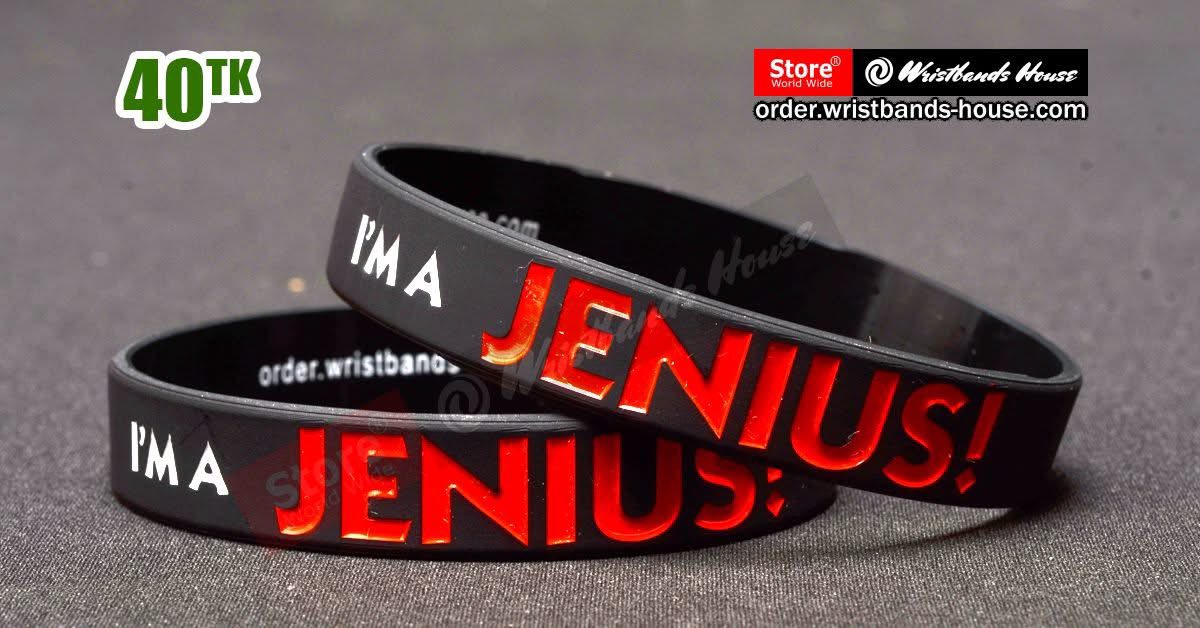 I Am Jenius Black 1/2 inch
