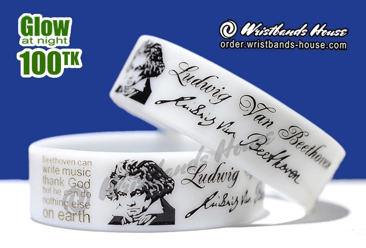 Ludwig van Beethoven White glow 3/4 inch