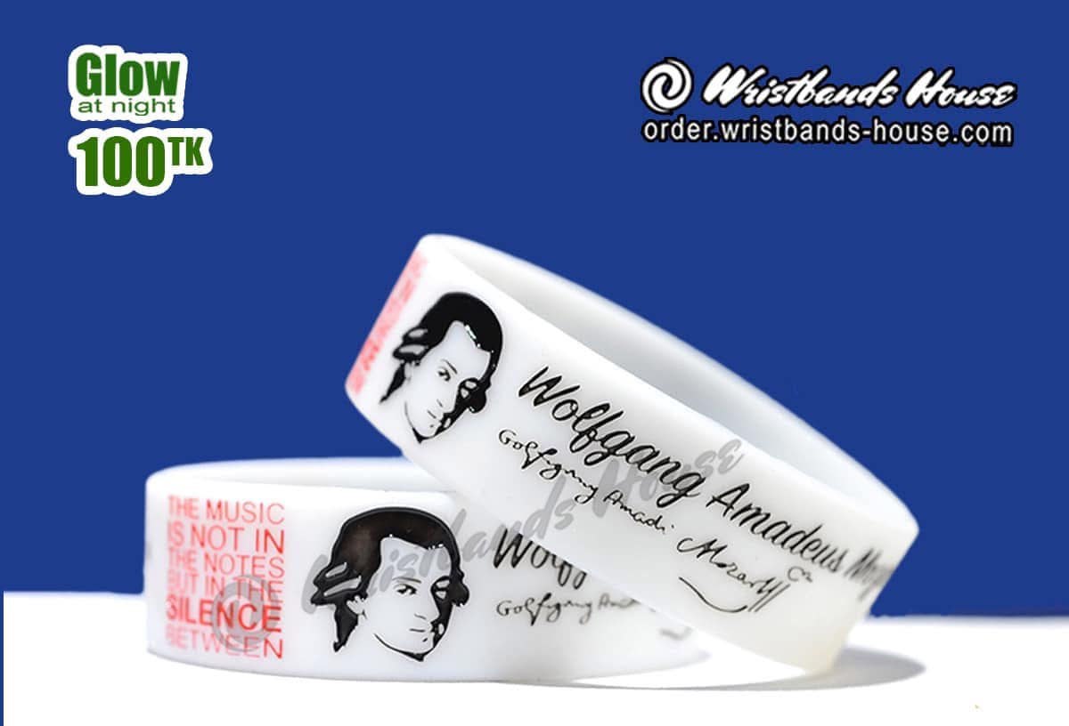 Wolfgang Amadeus Mozart White Glow 3/4 inch