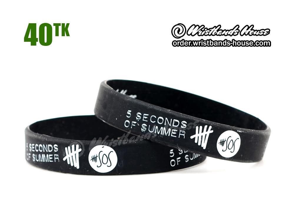 5 Seconds Of Summer Black 1/2 inch