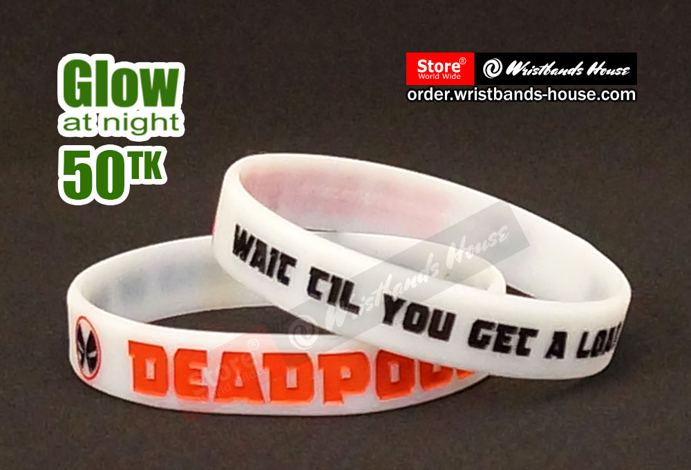 Deadpool White Glow 1/2 Inch