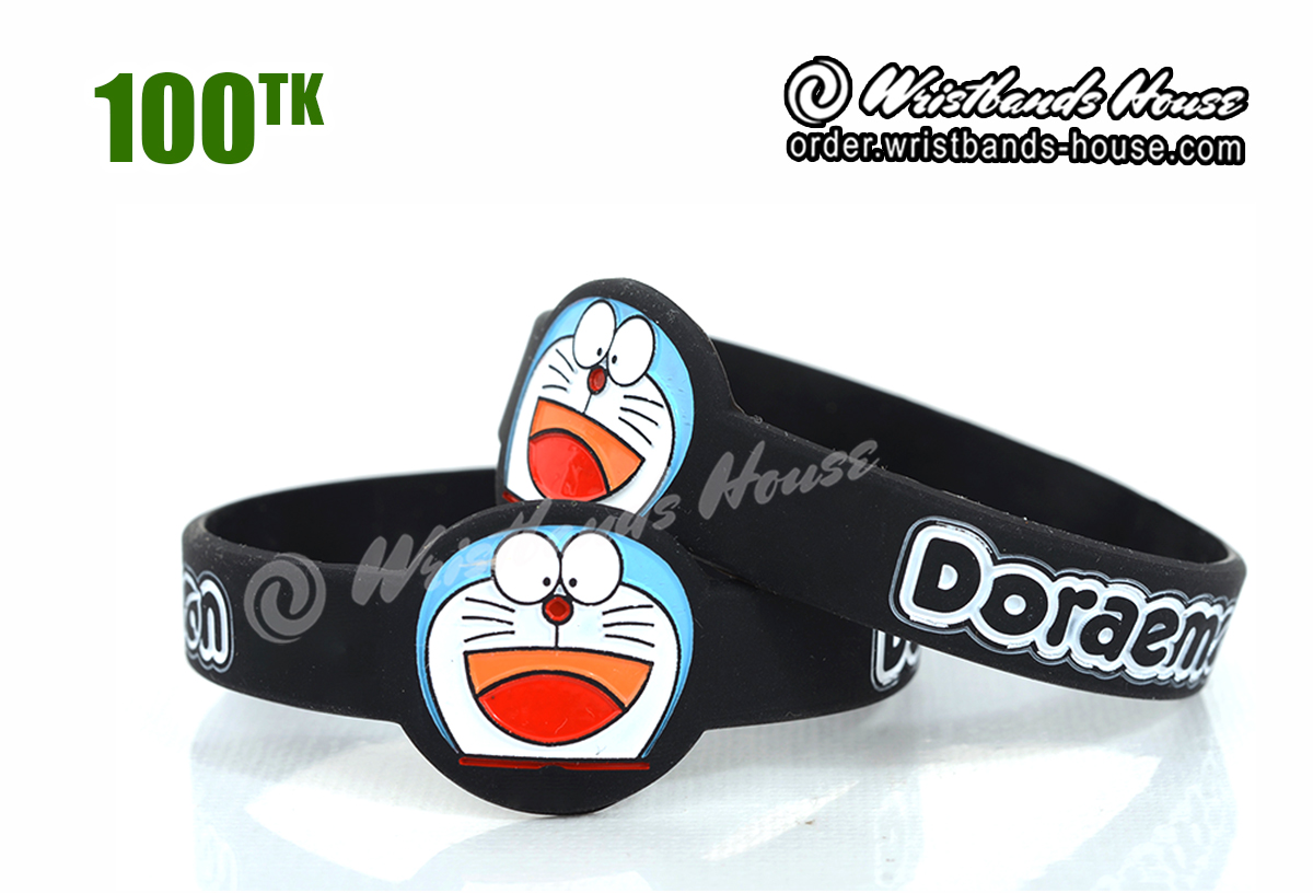 Doraemon Figured Wristbands Black