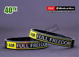 I Am Full Freedom Black 1/2 Inch