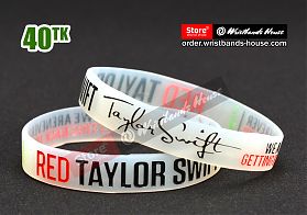 Red Taylor Swift Transparent 1/2 Inch