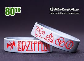 Led-Zeppelin Silver-Red 3/4 Inch