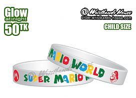 Super Mario World White Glow 1/2 Inch Child