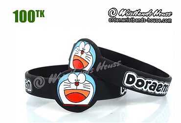 Doraemon Figured Wristbands Black
