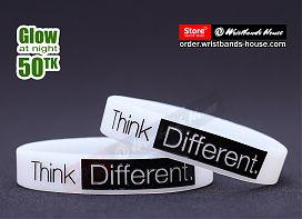Think Different White Glow 1/2 Inch