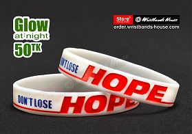 Don't Lose Hope White Glow 1/2 Inch