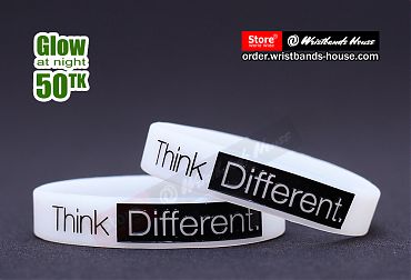 Think Different White Glow 1/2 Inch