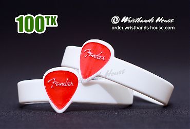 Fender Figured Wristbands White