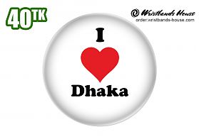 I Love Dhaka Badge